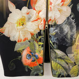 TED BAKER WOMEN'S DRESS black multi floral 8/3