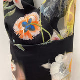 TED BAKER WOMEN'S DRESS black multi floral 8/3