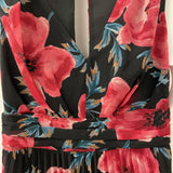 RW&CO WOMEN'S DRESS black pink floral 2