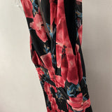 RW&CO WOMEN'S DRESS black pink floral 2