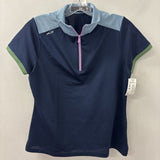RLX WOMEN'S ACTIVE TOP navy green blue M