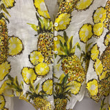 SARA ROKA WOMEN'S BLOUSE/SHIRT white yellow green M/42