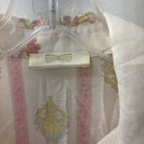 WOMEN'S BLOUSE/SHIRT white pink green M