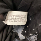 ZARA WOMEN'S PLUS DRESS black grey flocked XXL
