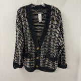 LYLA + LUXE WOMEN'S CARDIGAN black grey multi S