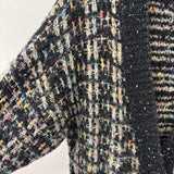 LYLA + LUXE WOMEN'S CARDIGAN black grey multi S