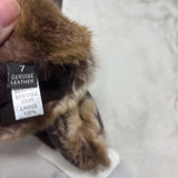 SAKS FIFTH AVE WOMEN'S GLOVES/MITTS brown 7