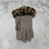 WOMEN'S GLOVES/MITTS taupe beige brown 7