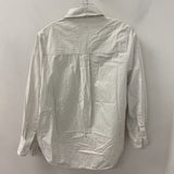 COS WOMEN'S BLOUSE/SHIRT white black pinstripe S/36