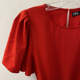 ZARA WOMEN'S JUMPSUIT red S