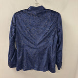 Unbranded WOMEN'S BLAZER/JACKET blue metal M