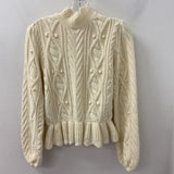 ZARA WOMEN'S SWEATER ivory M