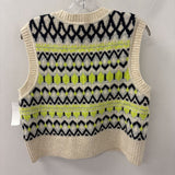 DKNY be delicious WOMEN'S SWEATER cream black citrus silver XL
