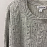 NORDSTROM WOMEN'S SWEATER grey heather L
