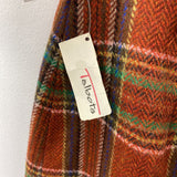 TALBOTS WOMEN'S SKIRT orange plaid 12