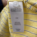 beachlunchlounge WOMEN'S BLOUSE/SHIRT yellow navypinstripe S