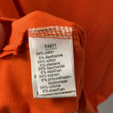 LACOSTE WOMEN'S TOP orange stripe M/44