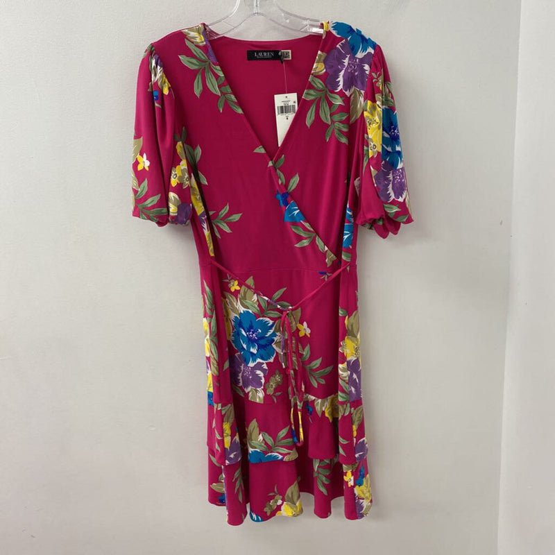 LAUREN ralph lauren WOMEN'S DRESS pink green blue 6