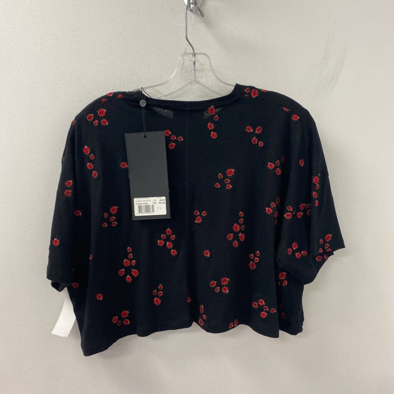 The Kooples WOMEN'S TOP BLACK RED S
