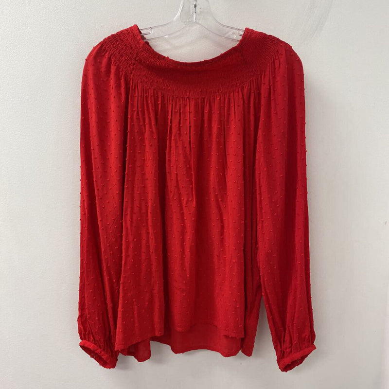 GAP WOMEN'S BLOUSE/SHIRT red L