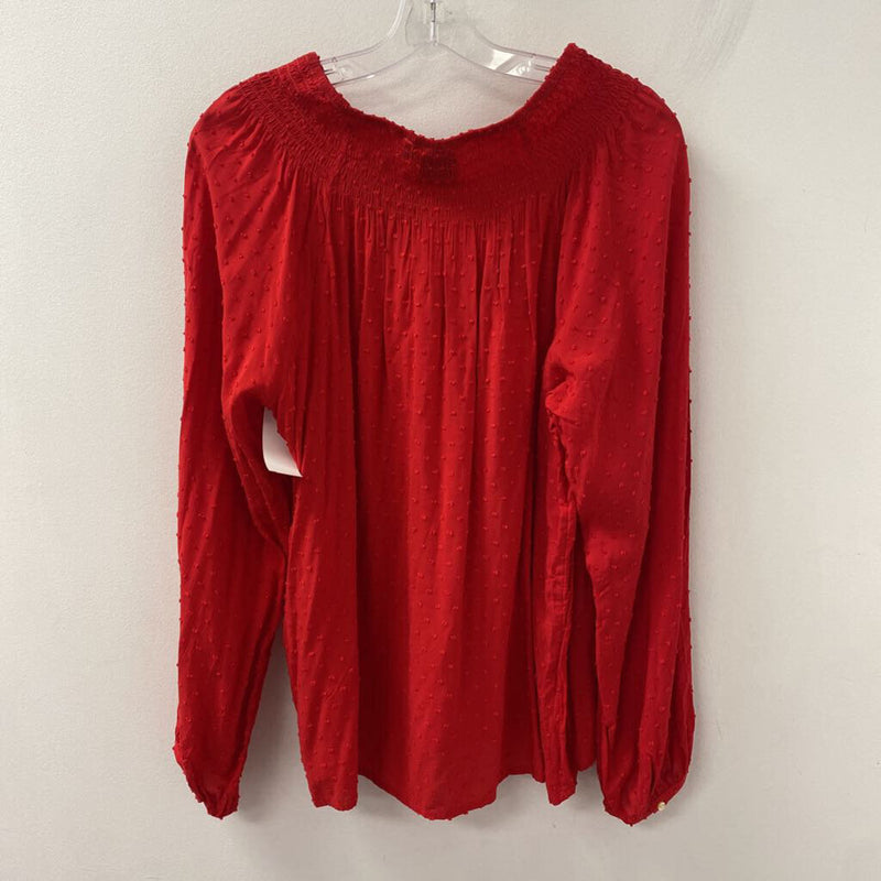 GAP WOMEN'S BLOUSE/SHIRT red L