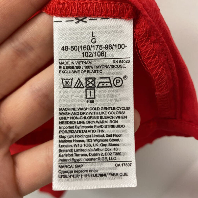 GAP WOMEN'S BLOUSE/SHIRT red L