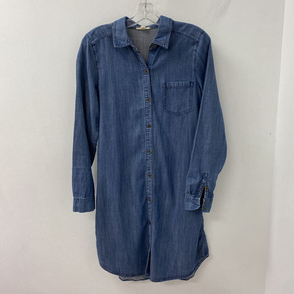 EILEEN FISHER WOMEN'S DRESS blue XS