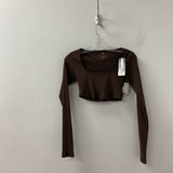 ADIDAS WOMEN'S T-SHIRT brown S