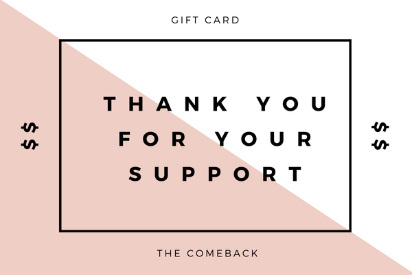 Comeback Gift Card